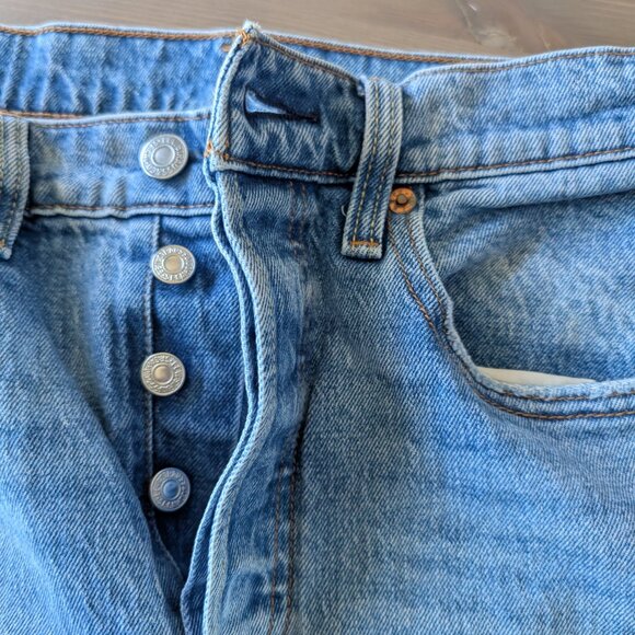 Levi's‎ 501 Women's Skinny Jeans Leave a Trace Light Wash W27 L28 Distressed - Picture 12 of 16